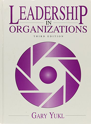 Imagen de archivo de Leadership in Organizations a la venta por TextbookRush