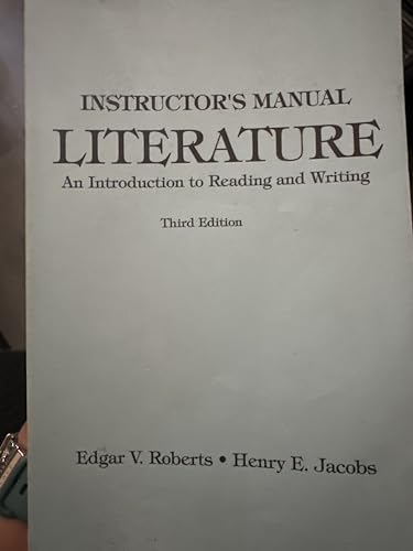 Immagine dell'editore per Instructor's Manual Literature; An Introduction to Reading and Writing venduto da SecondSale