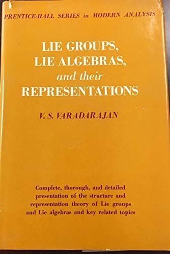 Stock image for Lie groups, Lie algebras, and their representations (Prentice-Hall series in modern analysis) for sale by HPB-Red