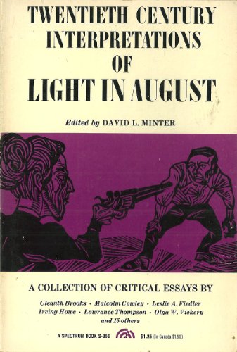 Stock image for Twentieth century interpretations of Light in August;: A collection of critical essays (A Spectrum book) for sale by Once Upon A Time Books