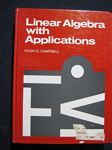 Imagen de archivo de Linear Algebra With Applications, Including Linear Programming a la venta por Red's Corner LLC