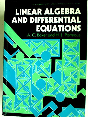 9780135384718: Linear Algebra and Differential Applications (Ellis Horwood Series in Mathematics & Its Applications)