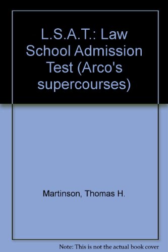 LSAT, Law School Admission Test: Law School Admission Test (9780135395110) by Martinson, Thomas H.