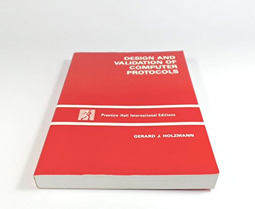 9780135398340: Design and Validation of Computer Protocols