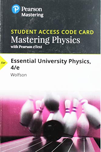 Imagen de archivo de Mastering Physics with Pearson eText -- Standalone Access Card -- for Essential University Physics (4th Edition) a la venta por jasonybooks