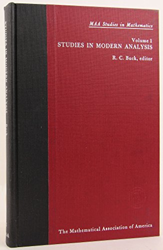 Stock image for Studies in Modern Analysis, Vol. 1 for sale by Pella Books