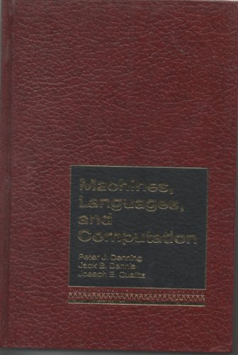 Stock image for Machines, Languages and Computation for sale by Better World Books