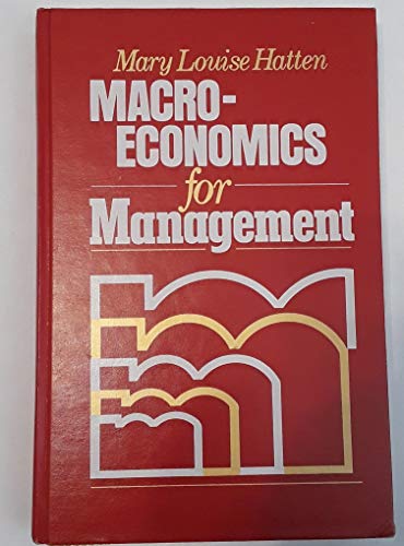 9780135424988: Macroeconomics for Management