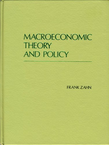 Beispielbild fr Macroeconomic Theory and Policy zum Verkauf von PsychoBabel & Skoob Books