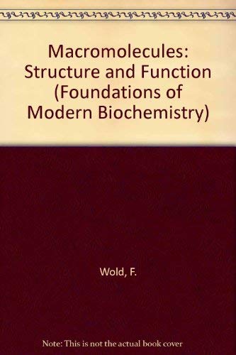9780135426135: Macromolecules: Structure and Function