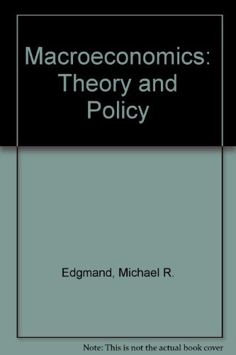 9780135429525: Macroeconomics: Theory and Policy