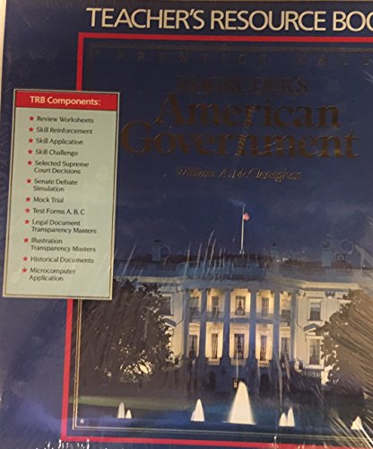 Stock image for 1991 Annotated Teacher's Edition Prentice Hall (Magruder's American Government) for sale by Irish Booksellers