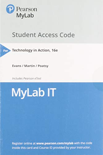 9780135435120: MyLab IT with Pearson eText Access Code for Technology In Action, Complete