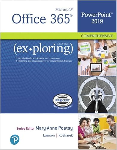 Stock image for Exploring Microsoft Office PowerPoint 2019 Comprehensive for sale by Grumpys Fine Books