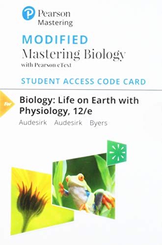 Stock image for Modified MasteringBiology with Pearson eText -- Standalone Access Card -- for Biology: Life on Earth with Physiology (12th Edition) for sale by jasonybooks