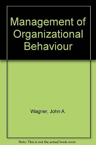 Stock image for Management of Organizational Behavior for sale by HPB-Red