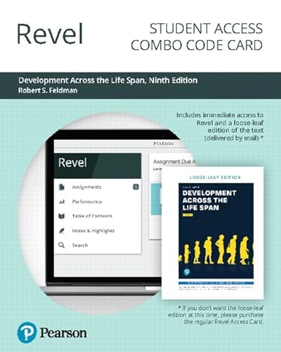 Stock image for Revel for Development Across the Life Span -- Combo Access Card (9th Edition) for sale by Facetextbooks