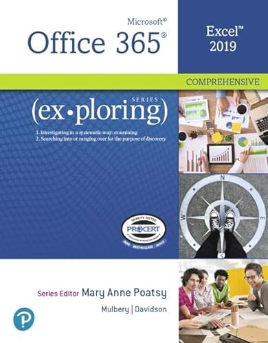 Stock image for Exploring Microsoft Office Excel 2019 Comprehensive for sale by Textbooks_Source