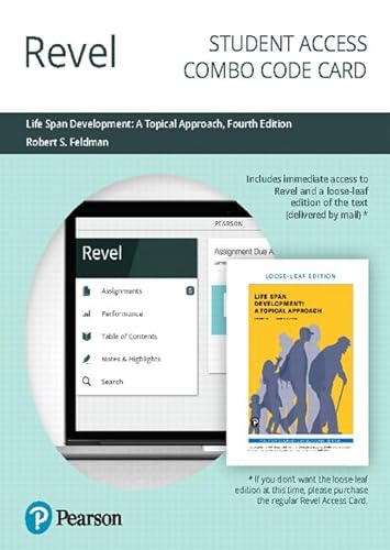9780135464816: Revel for Life Span Development: A Topical Approach -- Combo Access Card