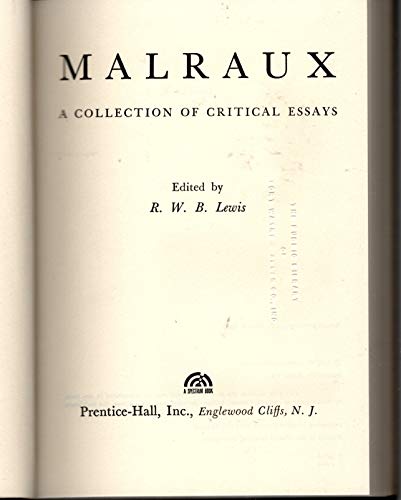 Beispielbild fr Malraux : A Collection of Critical Essays zum Verkauf von WeSavings LLC