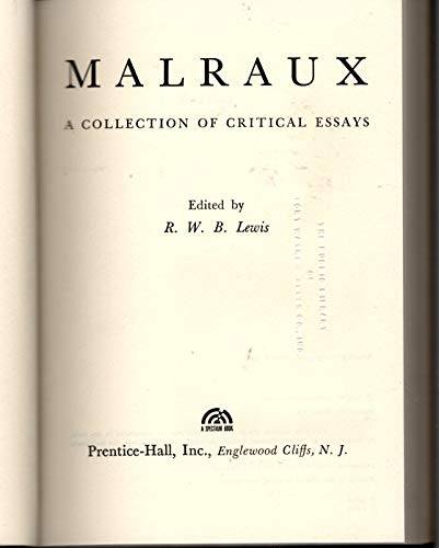 Imagen de archivo de Malraux : A Collection of Critical Essays a la venta por WeSavings LLC