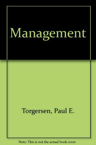 Beispielbild fr Management : An Integrated Approach zum Verkauf von Better World Books