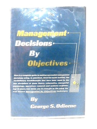 9780135485293: Management Decisions by Objectives