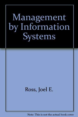 Stock image for Management by information system for sale by Wonder Book