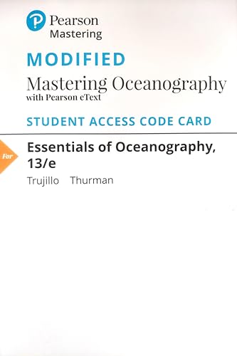 9780135486849: Modified Mastering Oceanography with Pearson eText -- ValuePack Access Card -- for Essentials of Oceanography