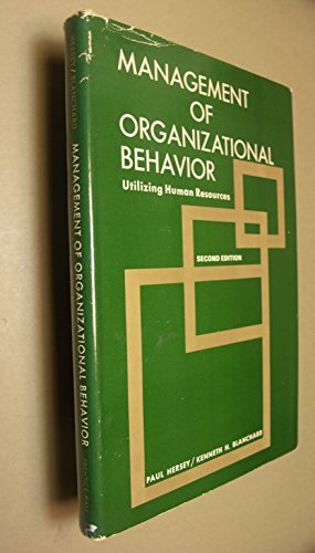 Imagen de archivo de Management of Organizational Behaviour a la venta por Christian Book Store