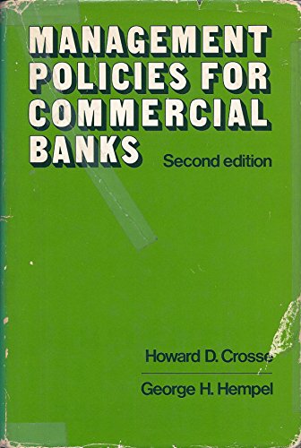 Imagen de archivo de Management Policies for Commercial Banks a la venta por BookHolders