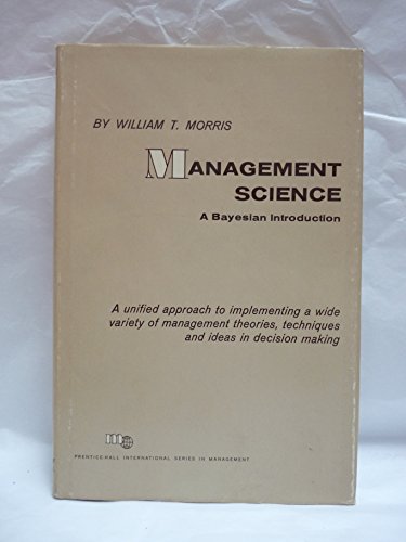 Stock image for Management Science: Bayesian Introduction for sale by Better World Books