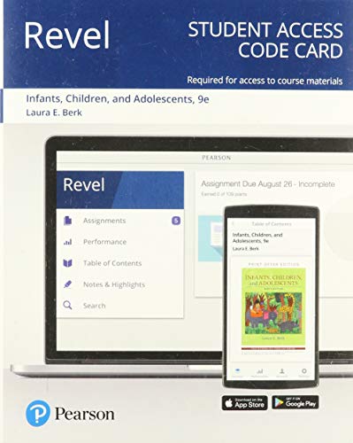 Imagen de archivo de Infants, Children, and Adolescents Revel Access Card a la venta por Buchpark