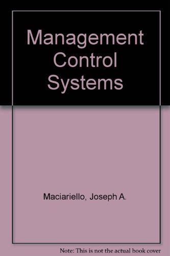 9780135496350: Management Control Systems