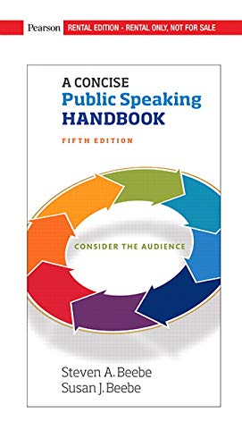 Beispielbild fr A Concise Public Speaking Handbook [RENTAL EDITION] zum Verkauf von BooksRun
