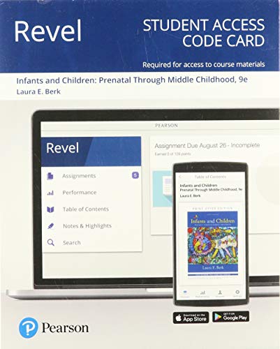 Stock image for Revel for Infants and Children: Prenatal Through Middle Childhood -- Access Card for sale by A Team Books