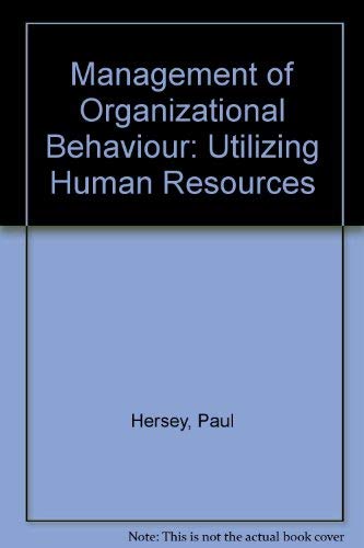 Stock image for Management of Organizational Behaviour: Utilizing Human Resources for sale by AwesomeBooks