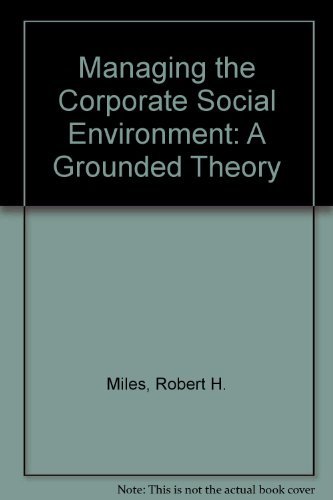 Beispielbild fr Managing the Corporate Social Environment zum Verkauf von Better World Books