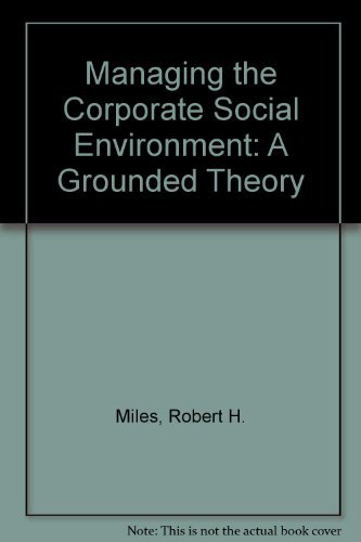 Stock image for Managing the Corporate Social Environment for sale by Better World Books