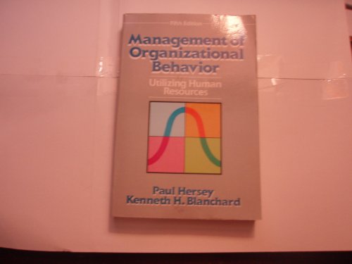 Beispielbild fr Management of Organizational Behavior zum Verkauf von Wonder Book