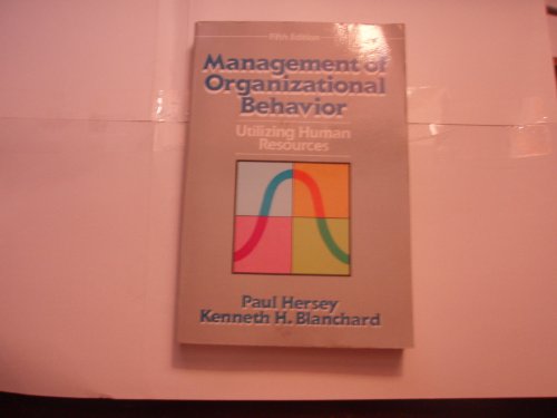 Stock image for Management of Organizational Behavior for sale by Wonder Book