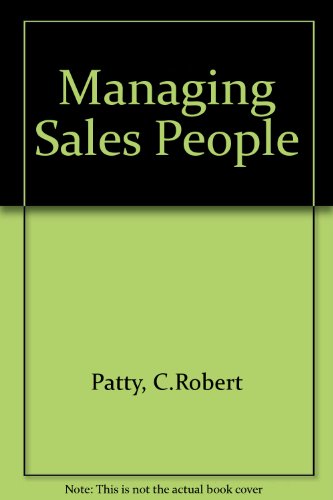 Stock image for Managing Sales People for sale by Stephen White Books