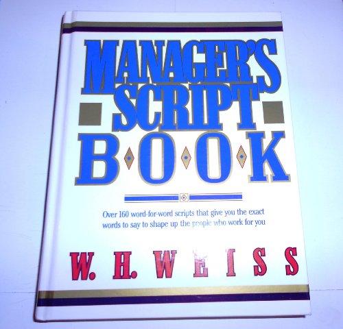 Stock image for Manager's Script Book for sale by SecondSale
