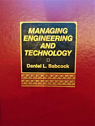 9780135522332: Managing Engineering and Technology