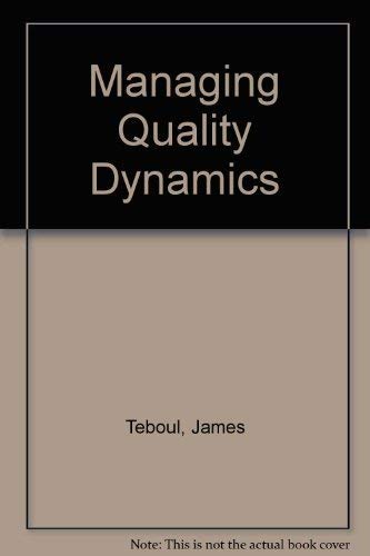 Beispielbild fr Managing Quality Dynamics zum Verkauf von WorldofBooks