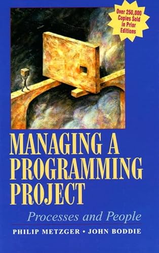 Beispielbild fr Managing a Programming Project: People and Processes: Processes and People zum Verkauf von Studibuch