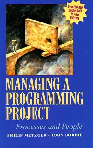 Stock image for Managing A Programming Project: Processes and People (3rd Edition) for sale by Book Deals