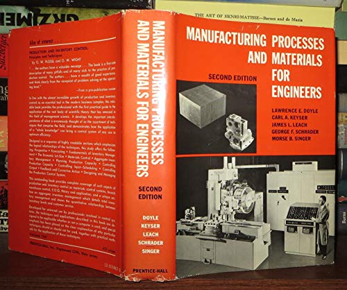 9780135558621: Manufacturing processes and materials for engineers