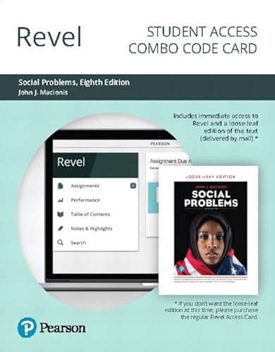 Stock image for Revel + Print Combo Access Code Social Problems - Revel + Print Combo Access Code for sale by A Team Books