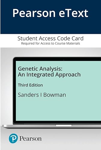 Imagen de archivo de Genetic Analysis: An Integrated Approach a la venta por Campus Bookstore